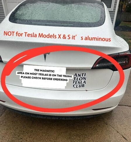 Vintage Tesla Pre-Madness Editon Anti Elon Musk Club Magnet, I Bought This Before we Knew Elon was Crazy Bumper Magnet for Car Truck CyberTruck - Car Accessories in Saudi Arabia