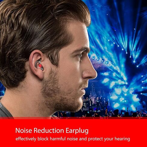 Zeadio Triple Flanged Earpiece, Comfortable Silicone Earmould Earbud Earplug - Black, Medium, Pair of 4 in Saudi Arabia