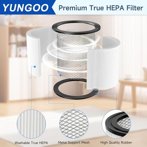 Replacement Cartridge Filter Compatible with Shop Vac 90304, 90350, 90333,90585, 2 Vacuum Filters + 2 Lids + 6 Foam Sleeve Filters Fits 5 Gallon and Above Wet/Dry Vacuum Cleaners in Kuwait