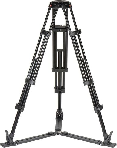 Manfrotto 055 Video Tripod w/502 Video Fluid Head, Carbon Fibre, Professional Heavy Duty Tripod-System, with Levelling Column, Lever Lock, Camera Tripod Stand, for DSLR/Mirrorless Cameras, Camcorders in Saudi Arabia