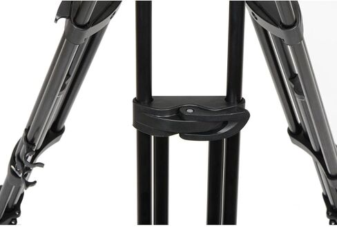 Manfrotto 055 Video Tripod w/502 Video Fluid Head, Carbon Fibre, Professional Heavy Duty Tripod-System, with Levelling Column, Lever Lock, Camera Tripod Stand, for DSLR/Mirrorless Cameras, Camcorders in Saudi Arabia