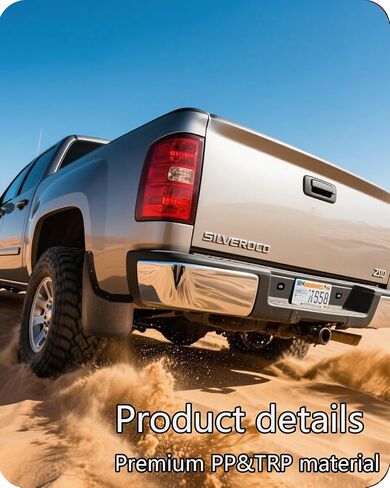 Premium Mud Flaps for Silverado Trucks,4PC Direct Fit Splash Guards for 2007-2013 Chevy Silverado 1500/2500HD/3500HD | All-Weather Mud Guards Front & Rear in Saudi Arabia