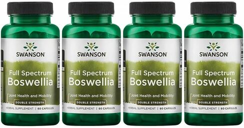 Swanson Double Strength Boswellia - Herbal Supplement Promoting Joint Support - Ayurvedic Herb for Joint Flexibility & Mobility Support - Made w/Boswellia Serrata Resin - (60 Capsules, 800mg Each) in Saudi Arabia