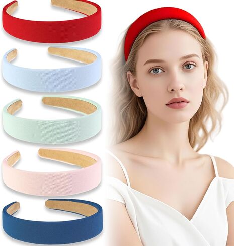 5 عصابات رأس الحزمة للنساء غير المنقوش ، فرق رأس الأزياء لشعر المرأة ، عصابات رأس المرأة العصرية ، أشجار الشعر اللطيفة للفتيات ، إكسسوارات شعر المرأة - أ in Kuwait