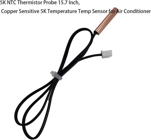4 PCS 10K NTC Probe 15.7inch ، مستشعر درجة حرارة مكيف الهواء ، مستشعر درجة الحرارة الحساسة للنحاس لمكيف الهواء. in Kuwait