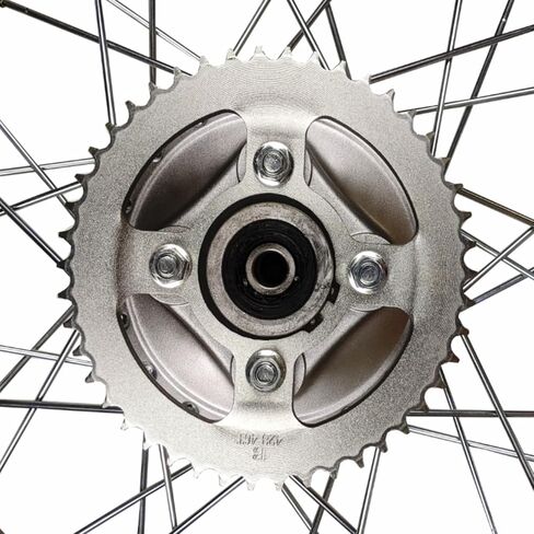 18" Rear Wheel Rim Tire Assembly For Dirt Trail Bike Apollo 250cc DB-36 110/90-18 Includes Brake Rotor and 530 18T Sprocket (DOES NOT FIT HAWK250 or RAVEN250) in Kuwait