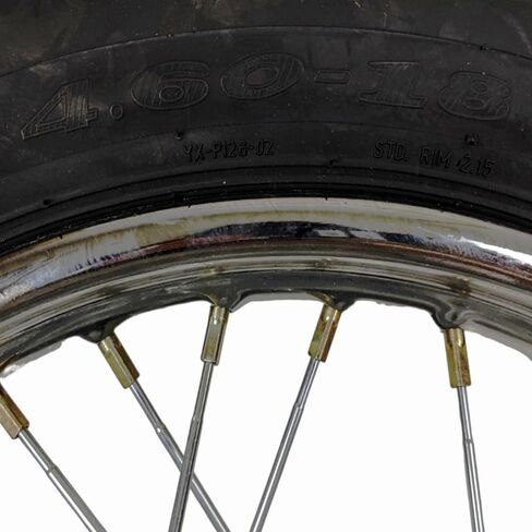 18" Rear Wheel Rim Tire Assembly For Dirt Trail Bike Apollo 250cc DB-36 110/90-18 Includes Brake Rotor and 530 18T Sprocket (DOES NOT FIT HAWK250 or RAVEN250) in Kuwait