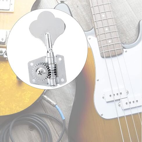 Steel Vintage Bass Tuner Knob, Fine Tuning Tool for Electric Bass Accessories, Instrument Parts and Accessories, Replacement Choice, Bronze Gears, Optimize Your with (for Right Row) in Saudi Arabia