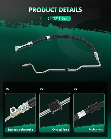 SCITOO Power Steering Hose Pressure Hose Line Assembly Fit For Acura MDX 2007 2008 2009 Replace OE 53713-STX-A01 in Kuwait