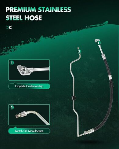 SCITOO Power Steering Hose Pressure Hose Line Assembly Fit For Acura MDX 2007 2008 2009 Replace OE 53713-STX-A01 in Kuwait