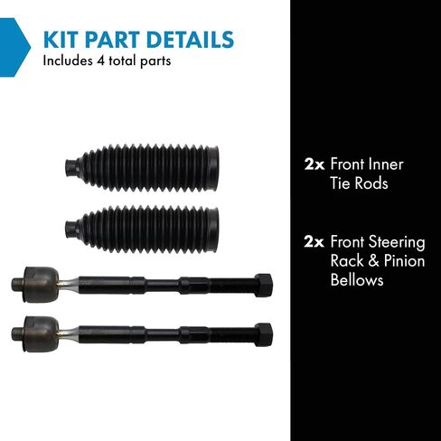 TRQ Front Steering Kit Drag Link Tie Rod Tie Rod Adjusting Sleeve Track Bar Compatible with 1998-1999 Dodge Ram 2500 Ram 3500 in Saudi Arabia