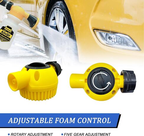 Car Wash Foam Gun Sprayer with Washing Sponge & Absorbent Towel, Functional Nozzle Foam Cannon Car Washing Kit, for Car Washing, Garden Cleaning in Saudi Arabia