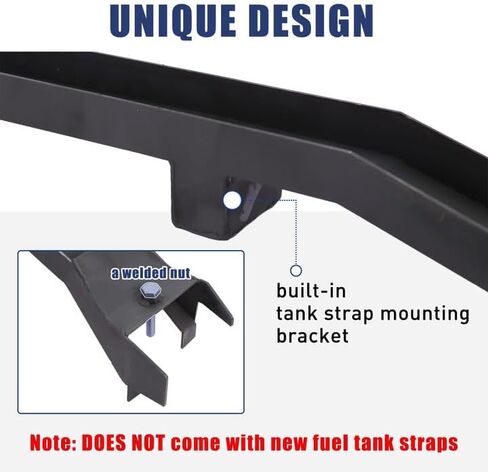 Mountainpeak Front and Rear Fuel Tank Support Crossmember and Upper Shock Mount Crossmember and Spare Tire Support Plate Fit for 2007-2014 Chevy Silverado 1500 GMC Sierra 1500 Regular Cab in Saudi Arabia