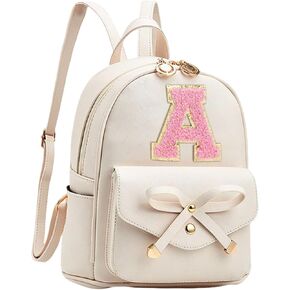 Initial Cute Mini Backpack Purse for Women Pompom Back pack Shoulder Bag (Letter A) in Kuwait