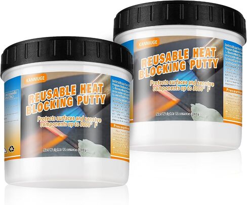 12 oz Reusable Heat Blocking Putty, Solder Heat Insulation Clay, Thermal Putty, Heat Barrier for Industrial Welding, Auto Repair and DIY Etc in Kuwait