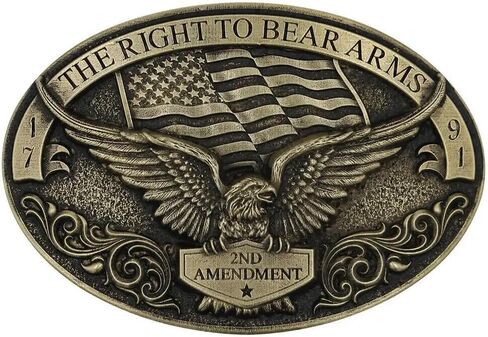 Montana Silversmiths Men's Patriot's Faith Attitude Belt Buckle Gold One Size in Saudi Arabia
