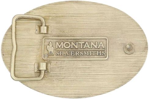 Montana Silversmiths Men's Patriot's Faith Attitude Belt Buckle Gold One Size in Saudi Arabia