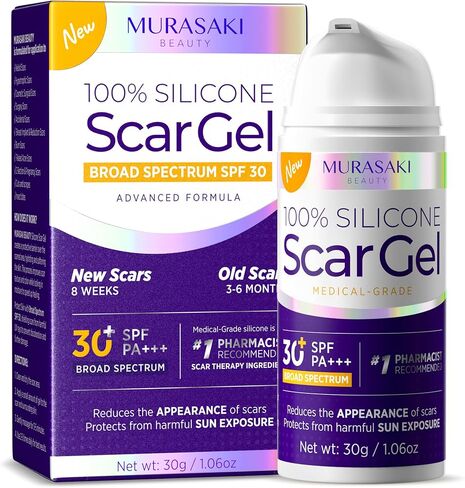 Silicone Scar Sheets for Surgical Scars: Silicone Gel Sheets for Keloids, Burns, Abrasion and C-Section - Safe for Adults and Children - Breathable, Skin-Friendly and Waterproof Silicone Tape 4PCS in Kuwait