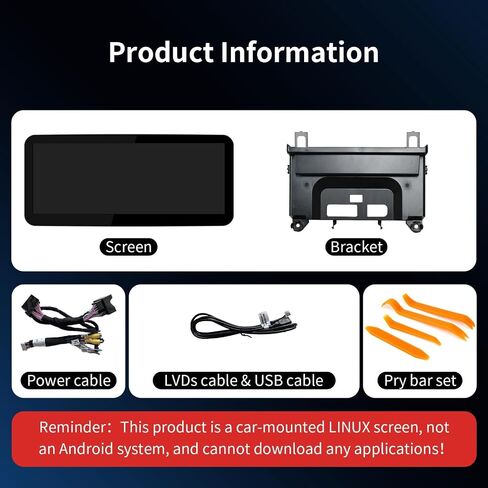 Wireless CarPlay/Android Auto 10.25/12.3 Inch Touchscreen for Mercedes Benz C/GLC W205 X253 (2015-2018) with NTG5.0/5.1/5.2, Car Radio Receiver, Multimedia, Bluetooth, Car Stereo (10.25inch) in Saudi Arabia