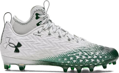 Under Armour Spotlight Clone 3.0 MC Mens Football Cleats White-Forest Green in Saudi Arabia