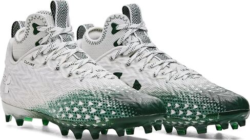 Under Armour Spotlight Clone 3.0 MC Mens Football Cleats White-Forest Green in Saudi Arabia