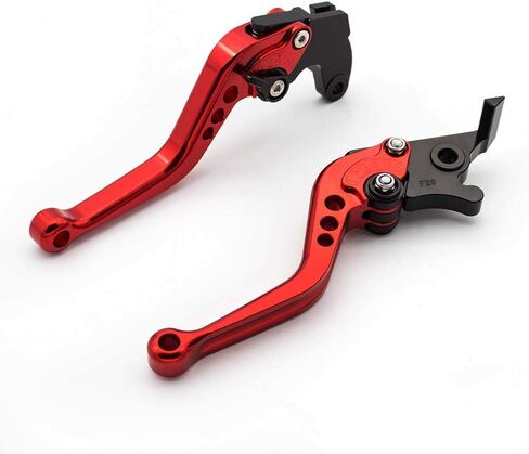 Krace Motorcycle Clutch Brake Levers Fit For Yamaha YFZ 350 Banshee 2002 2003 2004 2005 2006 2007 2008 YBR250 FAZER 2007 2008 2009 2010 2011 2012 w. 7/8" 22mm Rubber Handlebar Hand Grips in Saudi Arabia