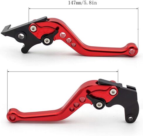 Krace Motorcycle Clutch Brake Levers Fit For Yamaha YFZ 350 Banshee 2002 2003 2004 2005 2006 2007 2008 YBR250 FAZER 2007 2008 2009 2010 2011 2012 w. 7/8" 22mm Rubber Handlebar Hand Grips in Saudi Arabia