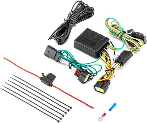 WeiSen Custom 4-Pin Trailer Wiring Harness Kit Towing Hitch Wiring Harness Compatible with Jeep Wrangler TJ 1998-2006 in Saudi Arabia