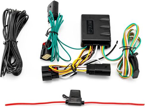 WeiSen Custom 4-Pin Trailer Wiring Harness Kit Towing Hitch Wiring Harness Compatible with Jeep Wrangler TJ 1998-2006 in Saudi Arabia