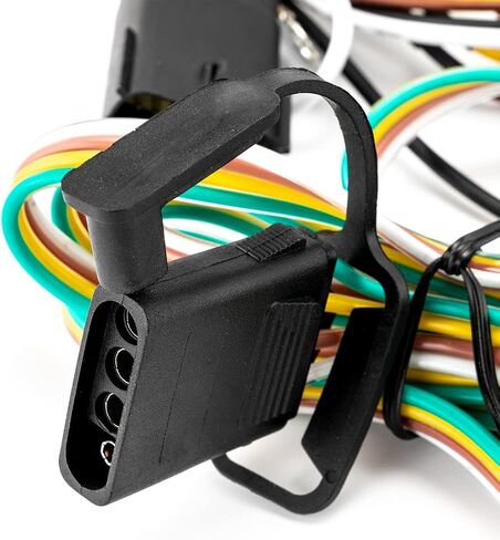 WeiSen Custom 4-Pin Trailer Wiring Harness Kit Towing Hitch Wiring Harness Compatible with Jeep Wrangler TJ 1998-2006 in Saudi Arabia