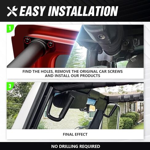 مقابض Red Grab لعام 2007-2018 JEEP WRANGLER JK JKU BROND ROLL BAR in Kuwait