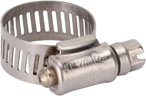 Rocky Mountain Goods Heavy Duty 3/4" Stainless Steel Hose Clamp - Clamp Range is 7/16" - 1" - (#8) - 1/2" Band Width - Worm Drive Hose Clamp - Stainless Steel Screw in Kuwait