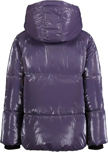 Calvin Klein Girls' Short Length Hooded Winter Puffer Jacket with Fleece Lining in Saudi Arabia