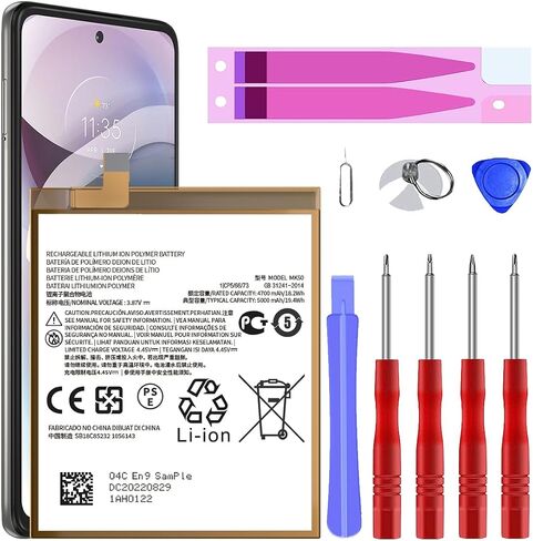 [𝟓𝟏𝟎𝟎𝐦𝐀𝐡] بالنسبة لبطارية Samsung Galaxy A32 5G/A42 5G/A72 ، بطارية دورة عالية السعة 0 لـ Samsung SM-A326 SM-A426 A725 مع مجموعات أدوات الاستبدال المهنية in Kuwait