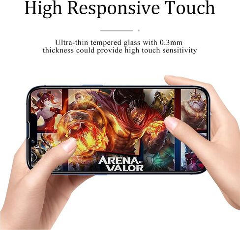 KAREEN 2 Pack Designed for iPhone 13, iPhone 13 Pro Screen Protector Tempered Glass Flim, Anti-Scratch, Bubble Free, Case Friendly in Saudi Arabia