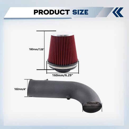 Cold Air Intake Compatible With 2013 2014 2015 2016 Chevy GMC 6.6L LML Duramax Diesel in Saudi Arabia