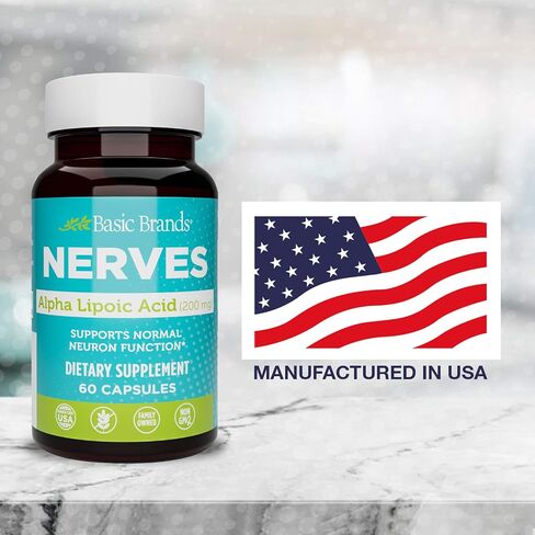 Nerves Alpha Lipoic Acid, 200 mg, Neuron Function (Pack of 1) in Saudi Arabia