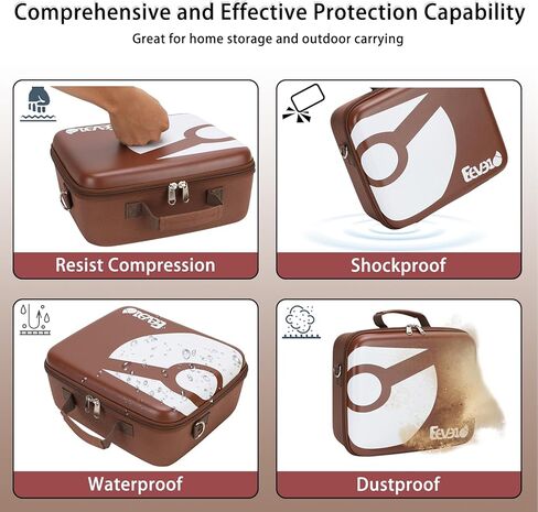 Large Capacity Carrying Case for Nintendo Switch 2 Model 2025 - Portable Deluxe Hard Shell Travel Bag with 21 Game Card Slots for Switch Console, Pro Controller & Accessories in Kuwait