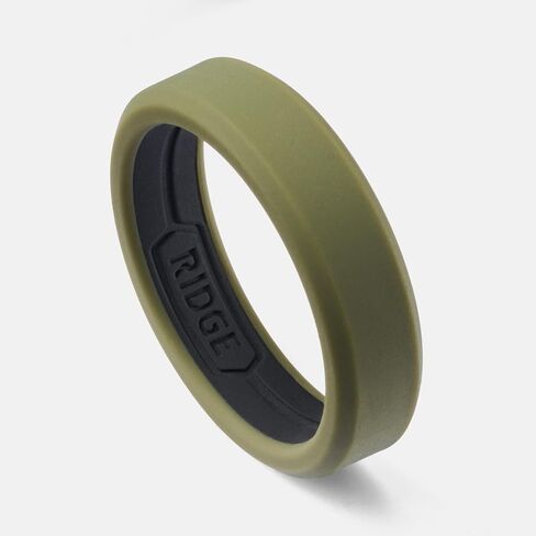 The Ridge 6mm Beveled Silicone Ring Set - Basecamp Orange - 10 in Saudi Arabia