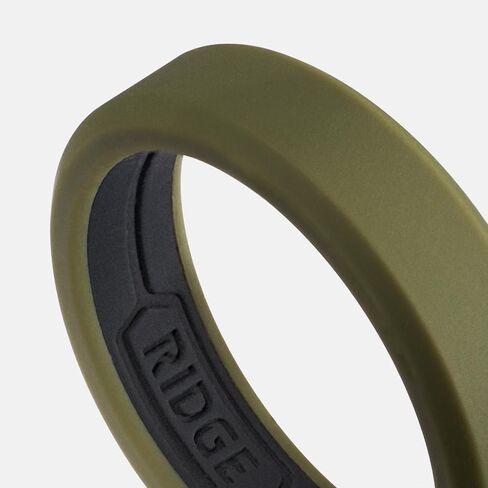 The Ridge 6mm Beveled Silicone Ring Set - Basecamp Orange - 10 in Saudi Arabia
