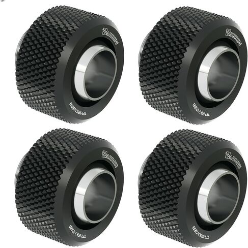 BARROW Fittings G1/4" to 3/8" ID - 1/2" OD Compression Fitting for 10/13 mm Soft Tubing Tube TFHRKN38B 4-Pack (Blue) in Saudi Arabia