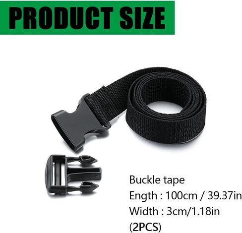 2PCS 39 Inch Car Battery Tie Down Strap, Battery Straps for Car, Trailer Battery Hold Down Strap with Quick Release Buckle, Auto Battery Adjustable Buckle Strap Fit Most Cars SUVs (2PCS) in Saudi Arabia