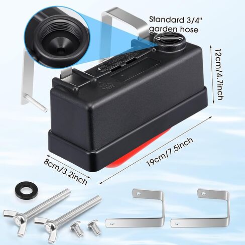 2 Pack Water Tank Float Valve Automatic Water Level Control Float Valve for Pond Farm Livestock Cattle Goat Horse Pool Aquariums Hydroponics and Reservoir Autofill Livestock Waterer in Saudi Arabia