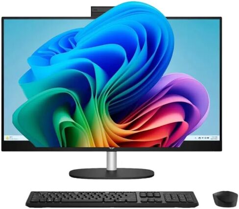 HP 27 "All -in - واحد كمبيوتر سطح المكتب | FHD Touchscreen | Intel Core Ultra 7–155U | عرض Ai - DDRESING ، تسجيل الدخول إلى الوجه | Privacy Pop -Up Camera | Win 11 Pro ، Office Pro W/accessories | 64GB DDR5 + 4TB SSD in Kuwait
