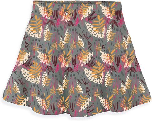 Mightly Girl's Organic Cotton, Twirl Skort with Pocket, Skater Skirt with Shorts, Parties, and Play for Toddlers and Kids in Saudi Arabia