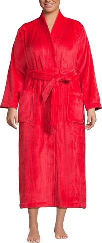 Lands' End Women's Cozy Plush Long Wrap Robe in Saudi Arabia