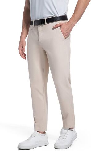 سروال الكاكي للرجال القصير 27 "مستقيم رفيع النحافة لباس الرجال تشينوس سراون in Kuwait