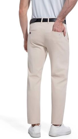 سروال الكاكي للرجال القصير 27 "مستقيم رفيع النحافة لباس الرجال تشينوس سراون in Kuwait