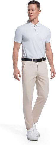 سروال الكاكي للرجال القصير 27 "مستقيم رفيع النحافة لباس الرجال تشينوس سراون in Kuwait