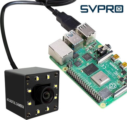 SVPRO 12MP 4K Auto Focus Camera Module مع الضوء لجهاز الكمبيوتر المحمول للكمبيوتر ، 1080p 1080p 120fps Camera USB 2.0 Camera Industrial Video Camera Wide 100 درجة لنظام التشغيل Windows/Android/Linux in Kuwait